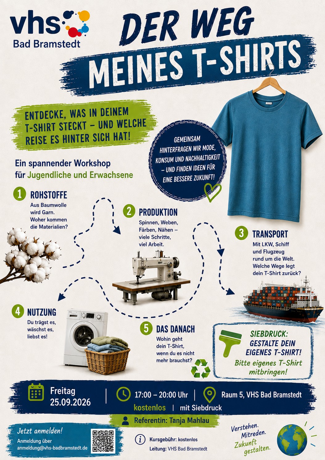 Öffnet die Seite 'Der Weg meines T-Shirts'